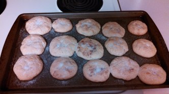 My daughter's homemade jelly-filled shortbread cookies!