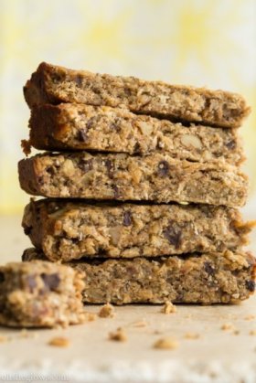 The perfect fuel for my relay!  Vegan banana protein bars!  