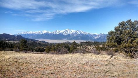 Breathtaking view from the top of one of those "Wake-up" hills.  Collegiate Peaks 25 miler.  